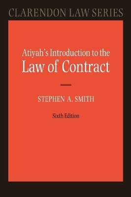 Atiyah's Introduction to the Law of Contract book