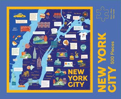 New York City Map Puzzle: 500-Piece Jigsaw Puzzle book