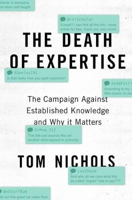 Death of Expertise book