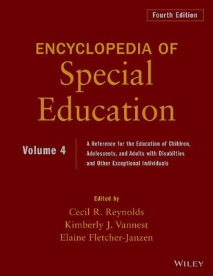 Encyclopedia of Special Education, Volume 4 book