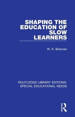 Shaping the Education of Slow Learners book