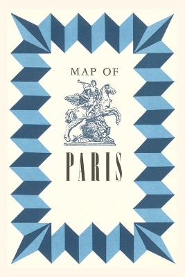 Vintage Journal Map of Paris Title Sheet book