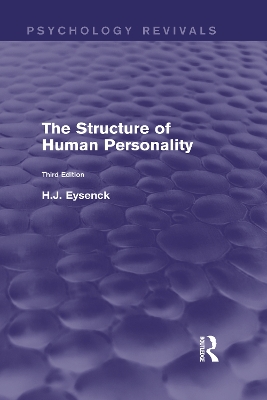 Structure of Human Personality (Psychology Revivals) book