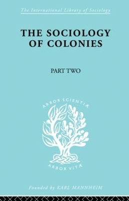 Sociology of Colonies [Part 2] book