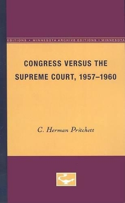 Congress Versus the Supreme Court, 1957-1960 book