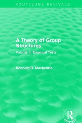 A Theory of Group Structures by Kenneth Mackenzie