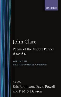 John Clare: Poems of the Middle Period, 1822-1837 book