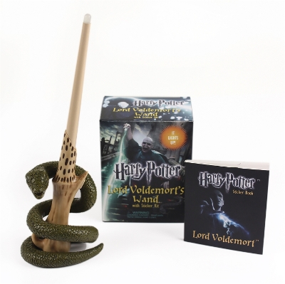 Harry Potter Voldemort's Wand with Sticker Kit: Lights Up! book