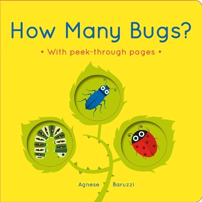 How Many Bugs?: A board book with peek-through pages book