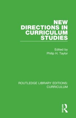 New Directions in Curriculum Studies book