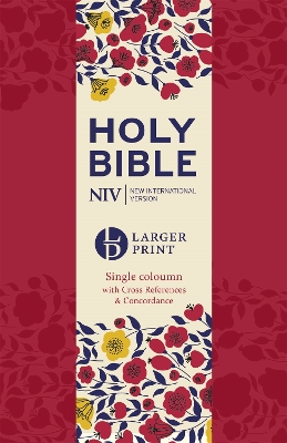 NIV Larger Print Compact Single Column Reference Bible book