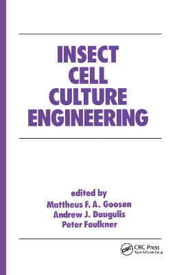 Insect Cell Culture Engineering by Mattheus F. A. Goosen