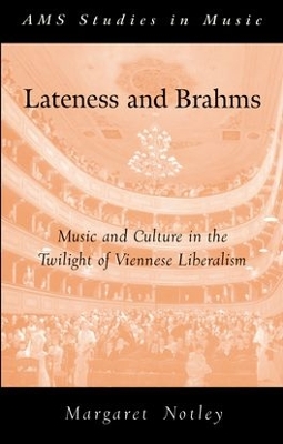Lateness and Brahms book