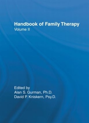 Handbook of Family Therapy by Alan S. Gurman