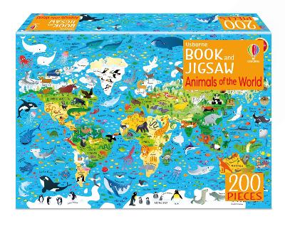 Usborne Book and Jigsaw Animals of the World book