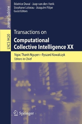 Transactions on Computational Collective Intelligence XX by Ngoc Thanh Nguyen