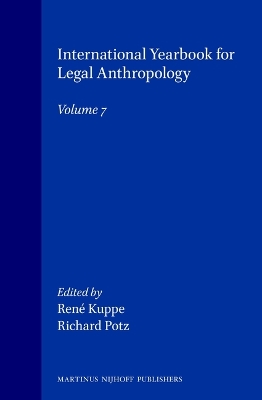 International Yearbook for Legal Anthropology, Volume 7 book