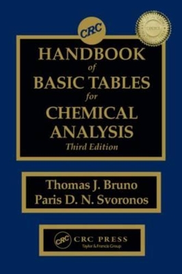 CRC Handbook of Basic Tables for Chemical Analysis book