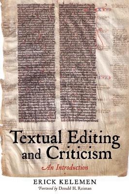 Textual Editing and Criticism book