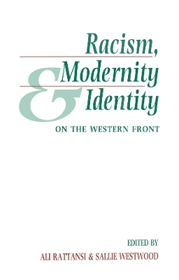 Racism, Modernity and Identity: On the Western Front book