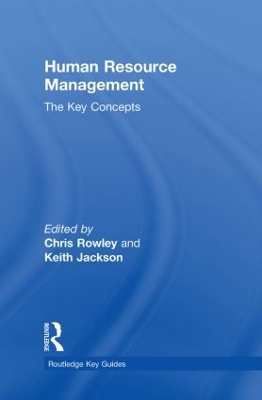 Human Resource Management: The Key Concepts book