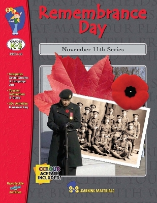 Remembrance Day Grades K to 3 book