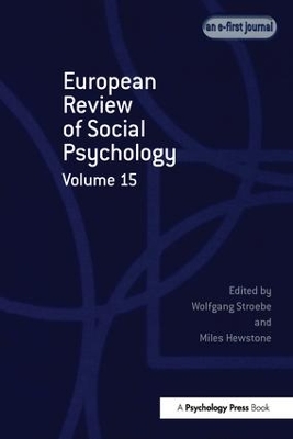 European Review of Social Psychology: Volume 15 by Wolfgang Stroebe