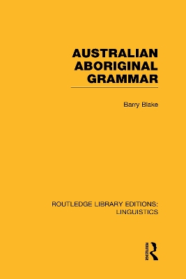 Australian Aboriginal Grammar book