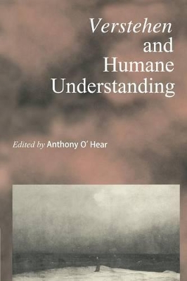 Verstehen and Humane Understanding book