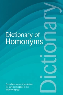 Dictionary of Homonyms book