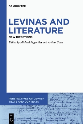 Levinas and Literature: New Directions book