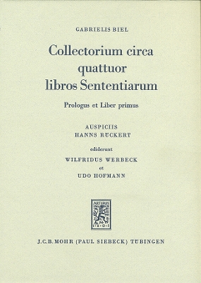 Collectorium circa quattuor libros Sententiarium book
