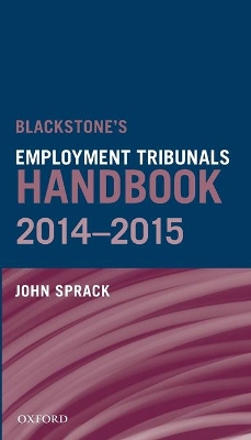 Blackstone's Employment Tribunals Handbook 2014-15 book