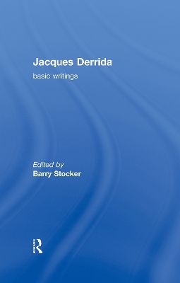 Jacques Derrida by Barry Stocker