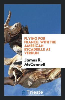 Flying for France: With the American Escadrille at Verdun by James R McConnell