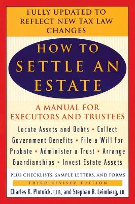 How to Settle an Estate book