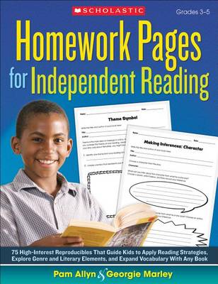 Homework Pages for Independent Reading book