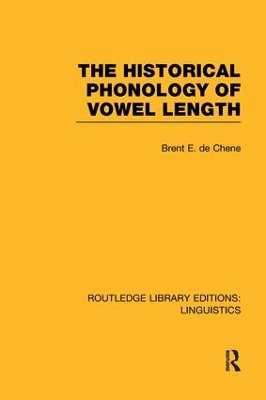 Historical Phonology of Vowel Length book