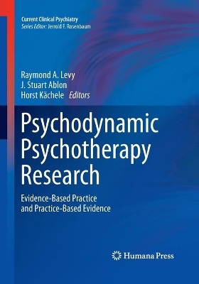 Psychodynamic Psychotherapy Research book