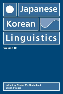 Japanese/Korean Linguistics book