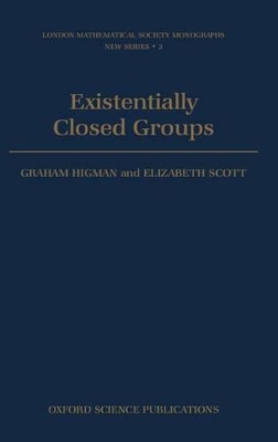 Existentially Closed Groups book