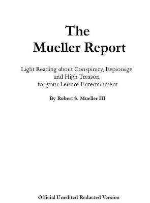 The Mueller Report book