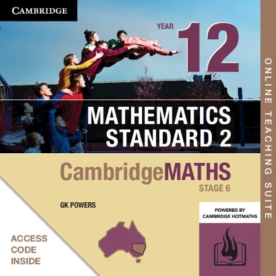 CambridgeMATHS NSW Stage 6 Standard 2 Year 12 Online Teaching Suite Card book