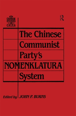 Chinese Communist Party's Nomenklatura System book