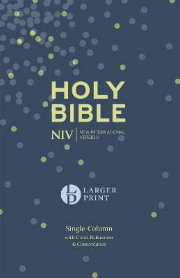 NIV Larger Print Compact Single Column Reference Bible by New International Version