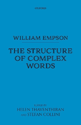 William Empson: The Structure of Complex Words book