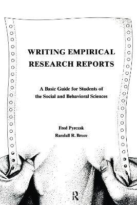 Writing Empirical Research Reports by Fred Pyrczak