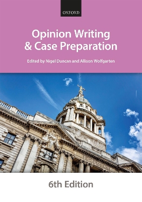 Opinion Writing and Case Preparation by The City Law School