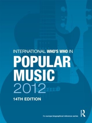 International Who's Who in Popular Music 2012 book