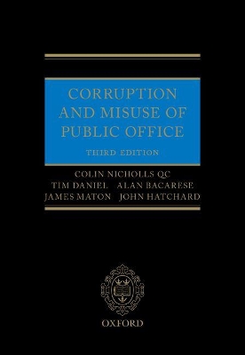 Corruption and Misuse of Public Office by Colin Nicholls